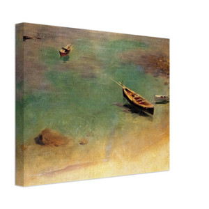 John Singer Sargent  Boat in the Waters off Capri Canvas