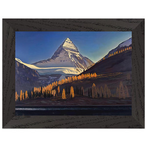 Rockwell Kent Mount Assiniboine Premium Wooden Framed Art Print / Poster