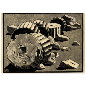 MC Escher  SELINUNTE SICILY OCTOBER 1935 1935 Fine Art Poster / Art Print