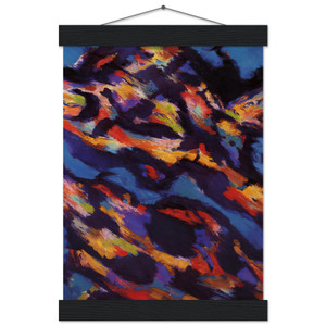 Manessier Torrent vert 1965 Museum-Quality Matte Paper Poster with Hanger