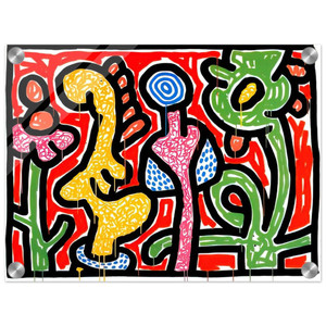Keith Haring  FLOWERS IV 1990 N2 Acrylic Print