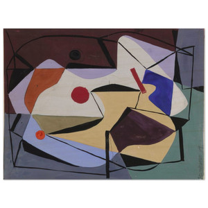 Ad Reinhardt  Study for a Painting  1939 Wood Print