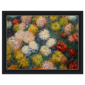 claude monet  Chrysanthemums N1 Framed Canvas