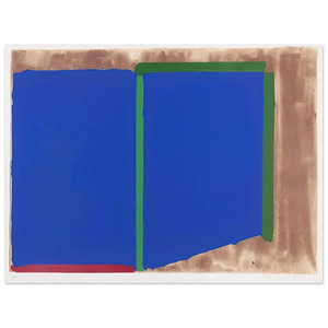 John Hoyland  Blues Greens  1969 Aluminum Print