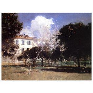 John Singer Sargent  House and Garden Aluminum Print