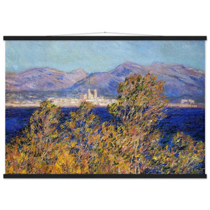 claude monet Antibes Seen from the Cape Mistral Wind Poster with Hanger