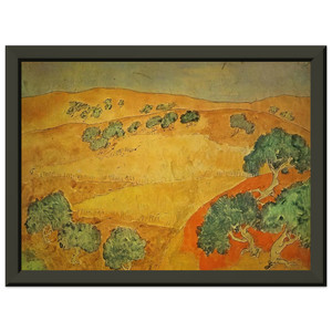 Pablo Picasso  Summer landscape Premium Metal Framed Art Print / Poster
