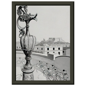 Man Ray  OPTICAL HOPES AND ILLUSIONS Premium Metal Framed Art Print / Poster