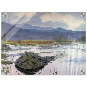 Neil Welliver  Beaver Pond  1976 Acrylic Print