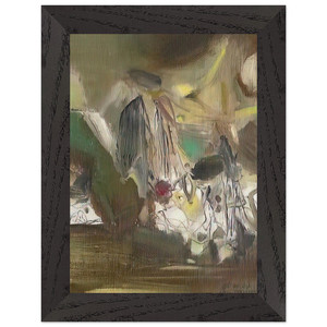 Chu teh Chun  COMPOSITION 1977 Premium Wooden Framed Art Print / Poster