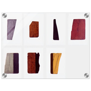 Robert Mangold  FRAGMENTS I VII 1998 Acrylic Print