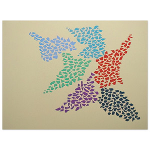 Robert Goodnough  Confetti Pattern  1973 Aluminum Print