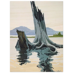 Neil Welliver  Stumps and Allagash  1998 Wood Print