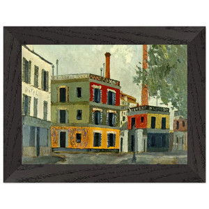 Maurice Utrillo  FACTORY N1 Premium Wooden Framed Art Print / Poster