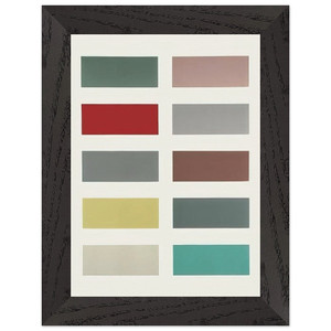 Gerhard Richter  TEN COLOURS 1966 Premium Wooden Framed Art Print / Poster