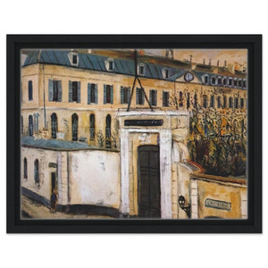 Maurice Utrillo  MILITARY HOSPITAL Framed Canvas