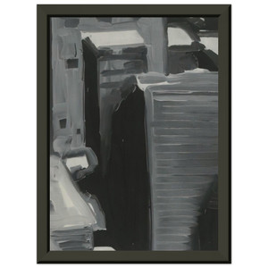 Gerhard Richter  TOWNSCAPE 1968 Premium Metal Framed Art Print / Poster