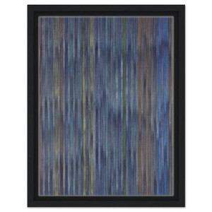 Gene Davis  Black Friar  1978 Framed Canvas