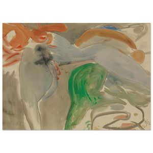 Helen Frankenthaler  Scene with Nude 1952 Fine Art Poster / Art Print