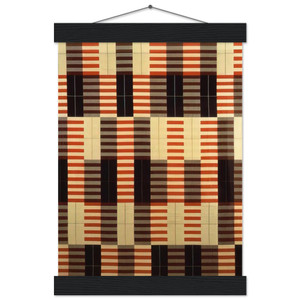Anni Albers  BLACK WHITE RED 1964 Museum-Quality Matte Paper Poster with Hanger