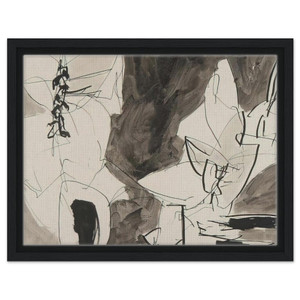 Gene Davis  Leap Frog  1952 Framed Canvas