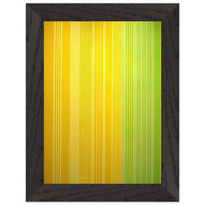 Gene Davis  LimeLemon  1970 Premium Wooden Framed Art Print / Poster