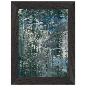 Gerhard Richter  ICE 4 Premium Wooden Framed Art Print / Poster