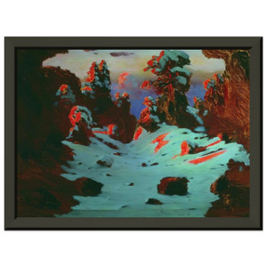 Arkhyp Kuindzhi  Sunset Effect Premium Metal Framed Art Print / Poster