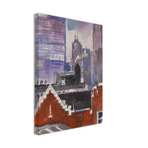 Paul Thek  Untitled cityscape  1986 Canvas