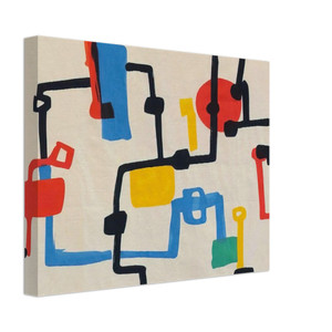 Etel Adnan  Oil Fields Canvas