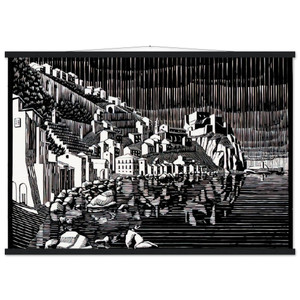 MC Escher SCILLA CALABRIA FEB 1931 Museum Quality Matte Poster with Hanger