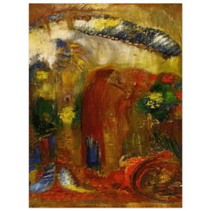 Odilon Redon  THE SERMON Wood Print