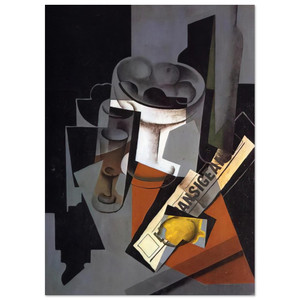 Juan Gris  STILL LIFE WITH NEWSPAPER 1916 1 Fine Art Poster / Art Print