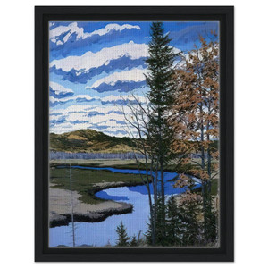 Neil Welliver  Shadow on Briggs Meadow  1981 Framed Canvas