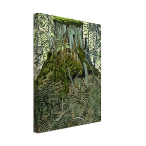 Neil Welliver  Stump and Ferns  Contemporary Realism Canvas