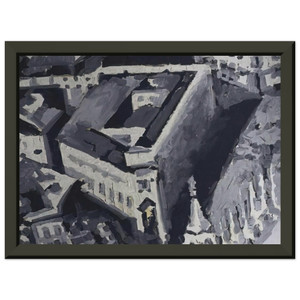 Gerhard Richter  TOWNSCAPE M2 1968 Premium Metal Framed Art Print / Poster