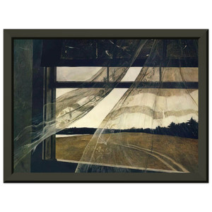 Andrew Wyeth  WIND FROM THE SEA 1947 Premium Metal Framed Art Print / Poster