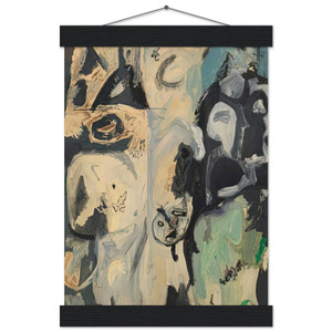 Helen Frankenthaler  Untitled 1950 Museum-Quality Matte Paper Poster with Hanger