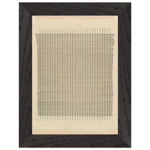 Agnes Martin  Tremolo Premium Wooden Framed Art Print / Poster