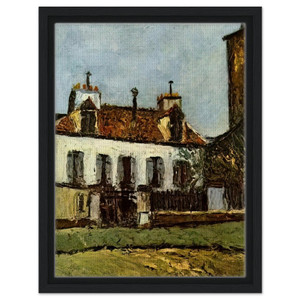 Maurice Utrillo  HOUSE IN THE SUBURBS OF PARIS Framed Canvas
