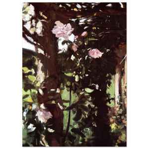 John Singer Sargent A Rose Trellis Roses at Oxfordshire Poster Art Print