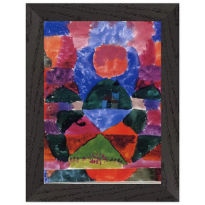 Paul Klee  A PRESSURE OF TEGERNSEE 1919 Premium Wooden Framed Art Print / Poster