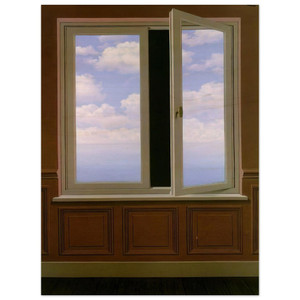 Rene Magritte  THE LOOKING GLASS 1963 Wood Print