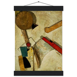 Kurt Schwitters  HEAVY RELIEF 1945 Museum-Quality Matte Paper Poster with Hanger
