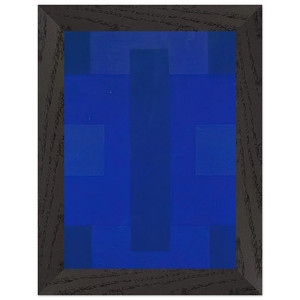 Ad Reinhardt  Blue Painting  1953 Premium Wooden Framed Art Print / Poster