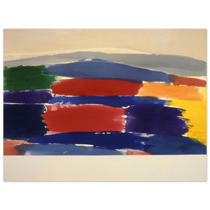 Ronnie Landfield  Village In The Moon  1985 Aluminum Print