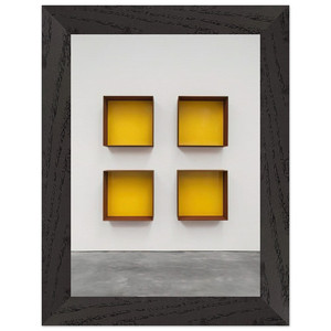 Donald Judd  Untitled JUDDO0243A  1991 Premium Wooden Framed Art Print / Poster