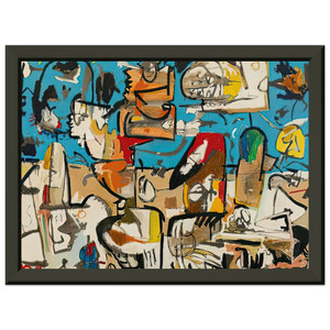 Helen Frankenthaler  Untitled 1951 Premium Metal Framed Art Print / Poster