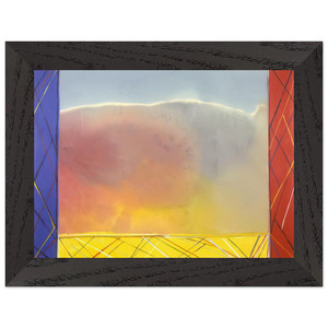 Ronnie Landfield  Winds Of Samoa  1988 Premium Wooden Framed Art Print / Poster