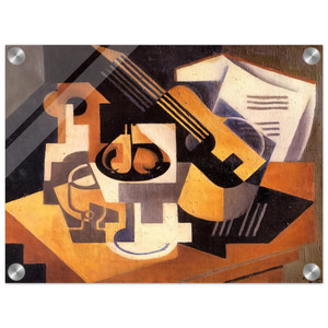 Juan Gris  GUITAR AND FRUIT BOWL ON A TABLE 1918 Acrylic Print